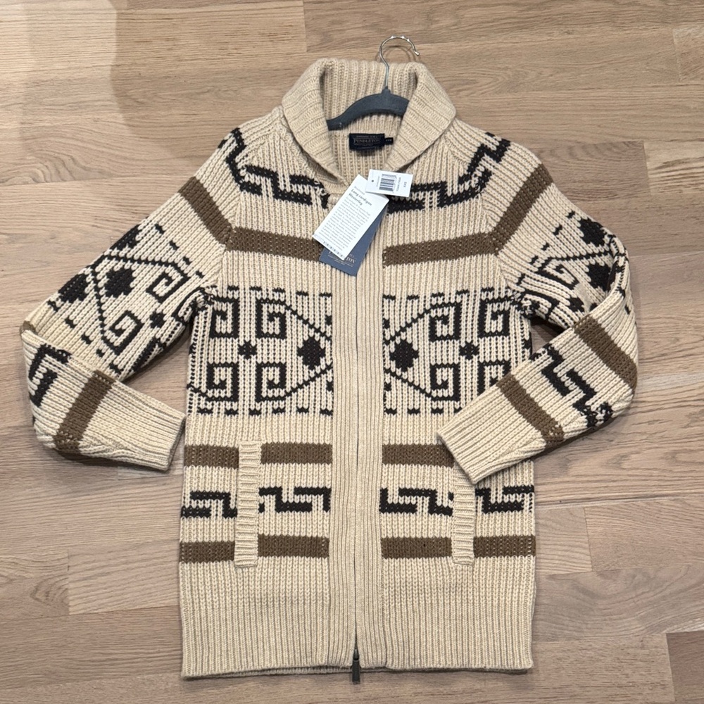 Pendleton Beige Patterned Sweater- XXS NWT